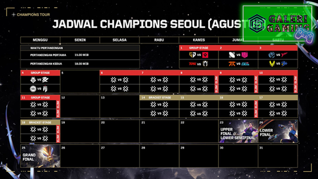 Jadwal Turnamen