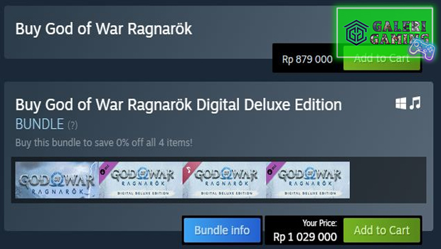 Harga Resmi God of War Ragnarok