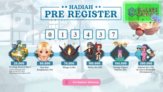 Pre-Registrasi dan Hadiah Eksklusif di Luna Heroes