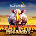 Tumble dan Multiplier Menggila: di Slot Great Rhino Megaways!